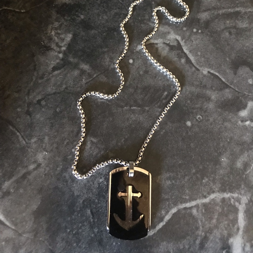 Stainless Steele Chain Anchor  “dog” tags